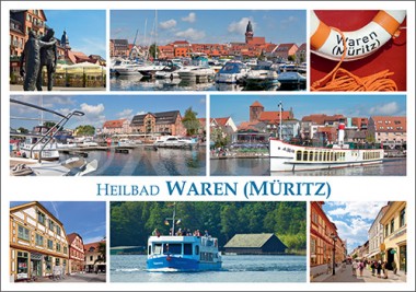 Postkarte Heilbad Waren (Müritz) 