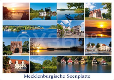 Postkarte Seenplatte 