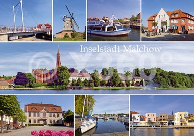 Postkarte Inselstadt Malchow 