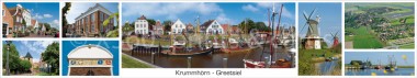 Panoramapostkarte Greetsiel Krummhörn 