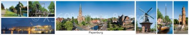 Panoramapostkarte Papenburg Impressionen 
