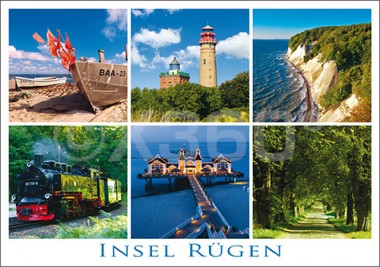 Postkarte Insel Rügen 