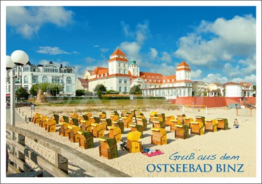 Postkarte Grüße aus dem Ostseebad Binz 