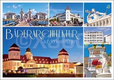 Postkarte Bäderarchitektur Rügen 