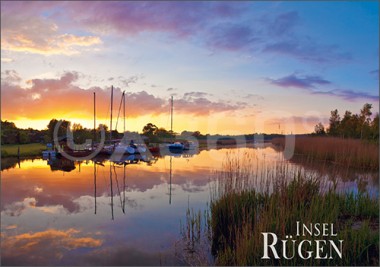 Postkarte Insel Rügen See 