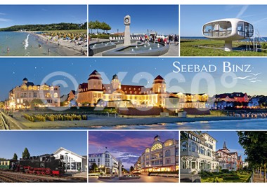 Postkarte Seebad Binz 