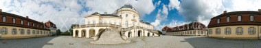 Panoramapostkarte Stuttgart Schloss Solitude 