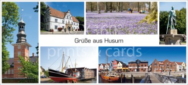 XL-Postkarte Husum Impressionen 