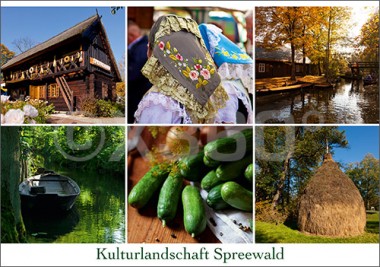 Postkarte Kulturlandschaft Spreewald 