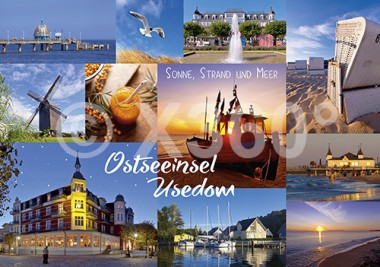 Postkarte Ostseeinsel Usedom 