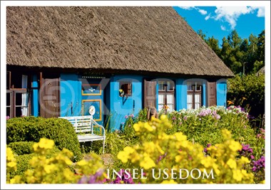 Postkarte Insel Usedom Hausfront 