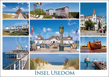 Postkarte Insel Usedom 