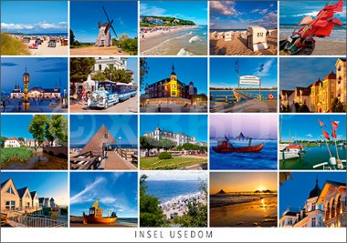 Postkarte Insel Usedom 