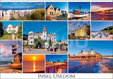 Postkarte Insel Usedom 