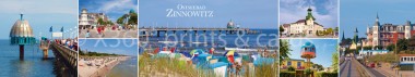 Panoramapostkarte Usedom Zinnowitz 