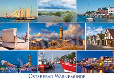 Postkarte Ostseebad Warnemünde 