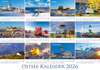 Postkarte Ostseekalender 2026 