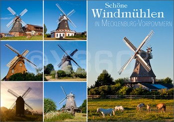 Postkarte Windmühle 