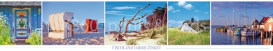 Panoramapostkarte Fischland-Darss-Zingst 