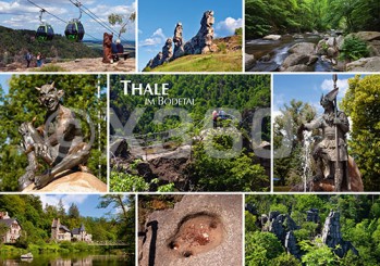 Postkarte Thale im Bodetal 
