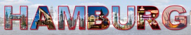 Panoramapostkarte HAMBURG 