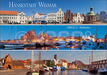 Postkarte Hansestadt Wismar UNESCO Welterbe 