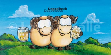 XL-Postkarte Lotte & Kalle Doppelbock 