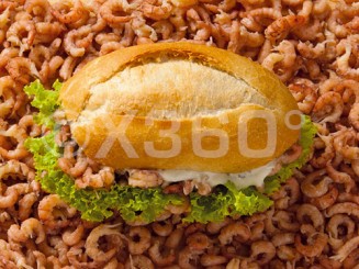 Metallmagnet Krabbenbrötchen 