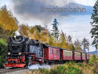 Metallmagnet Brockenbahn 