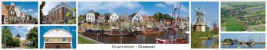 Panoramapostkarte Greetsiel Krummhörn 