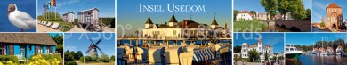 Panoramapostkarte Usedom Impressionen 