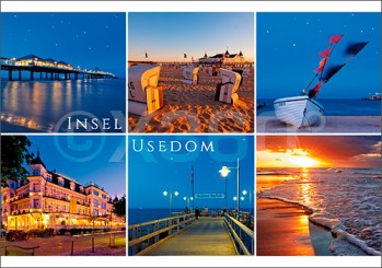 Postkarte Insel Usedom 