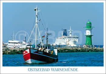 Postkarte Ostseebad Warnemünde 