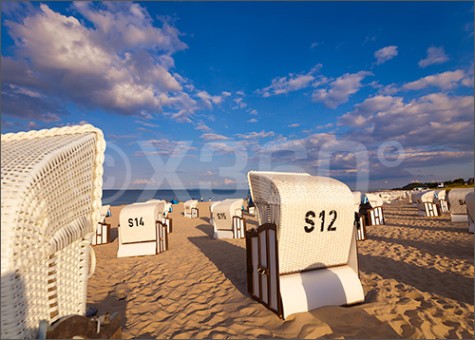 3D-Postkarte Strandkörbe 