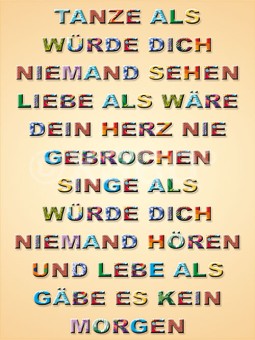 Metallmagnet Tanze als würde 