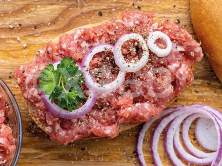 Metallmagnet Mettbrötchen 