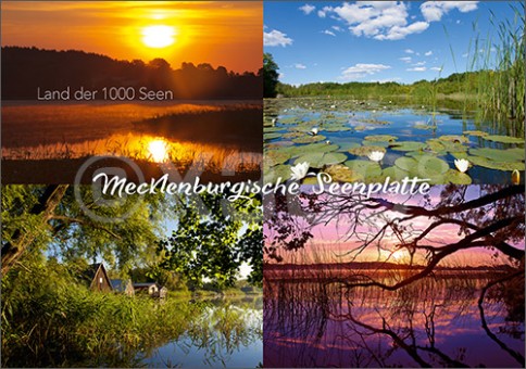 Postkarte Land der tausend Seen 1 