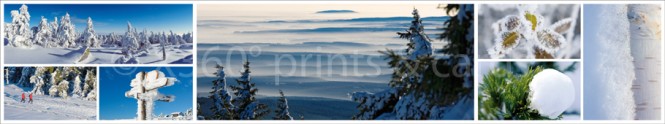 Panoramapostkarte Winter Impressionen 