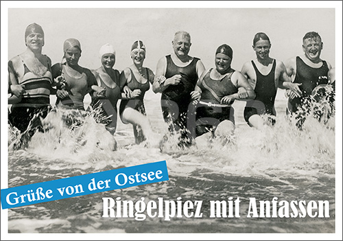 Postkarte Ringelpiez mit Anfassen 