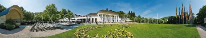 Panoramapostkarte Baden-Baden Kurhaus 