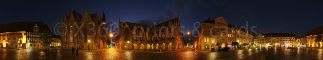 Panoramapostkarte Braunschweig Altstadtmarkt 