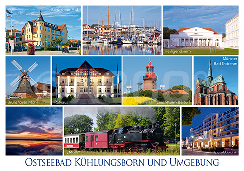 Postkarte Kühlungsborn und Umgebung 