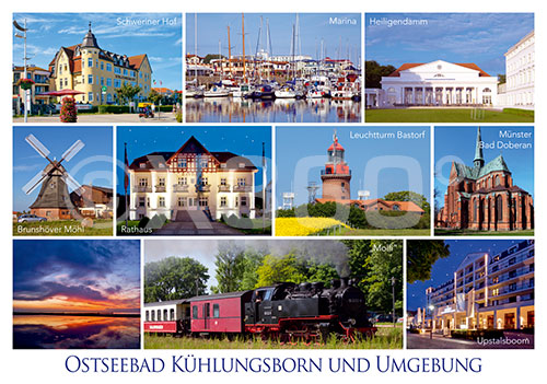 Postkarte Ostseebad Kühlungsborn und Umgebung 