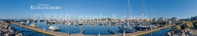 Panoramapostkarte Ostseebad Kühlungsborn - Segelhafen 