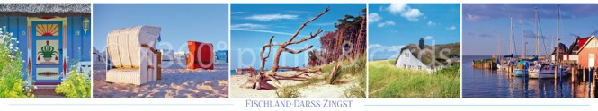 Panoramapostkarte Fischland-Darss-Zingst 