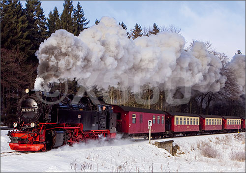 Postkarte Brockenbahn 