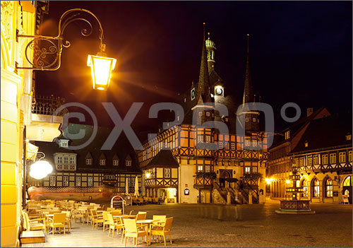 Postkarte Wernigerode Marktplatz 