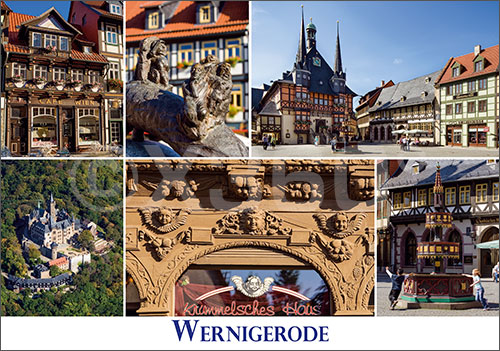 Postkarte Wernigerode Mischkarte 