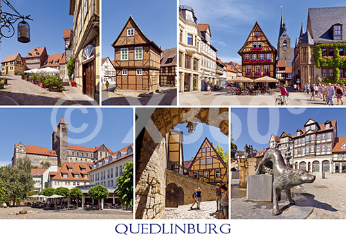 Postkarte Quedlinburg 