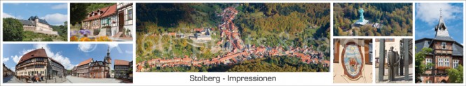 Panoramapostkarte Stolberg Impressionen 